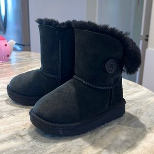 Black Ugg Button Boots